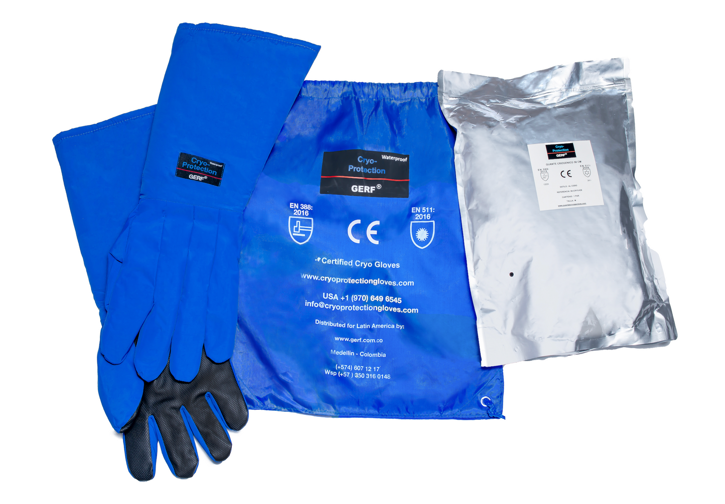 Waterproof Cryo Grip Gloves Before Elbow - GERF® Certified Safety Gloves