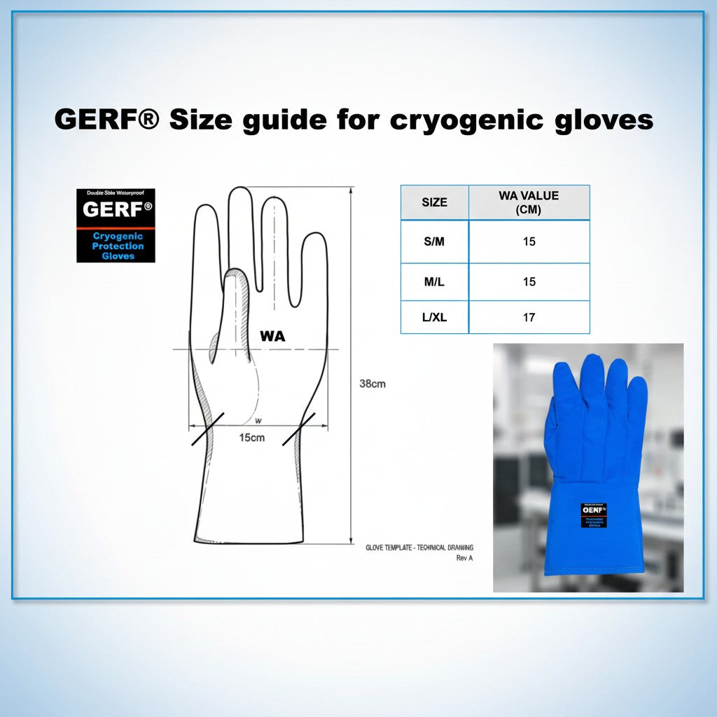 Double Waterproof Mid Arm-Length Cryogenic Gloves.