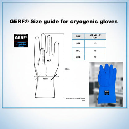 Double Waterproof Mid Arm-Length Cryogenic Gloves.