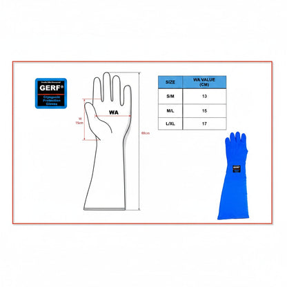Double Waterproof Shoulder-Length Cryogenic Gloves.