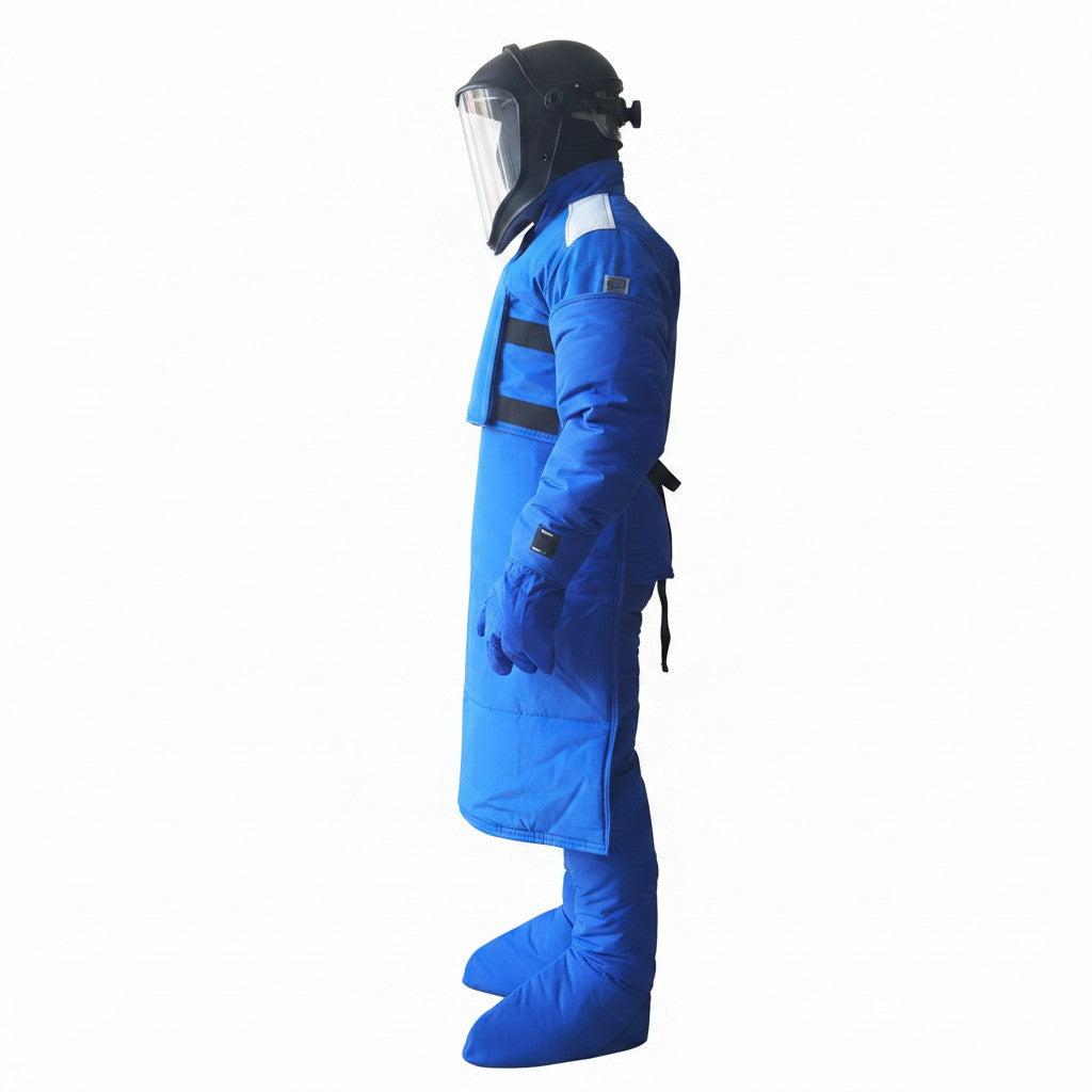GERF® cryogenic protection ensemble shown in side view on a white background; illustrative kit configuration