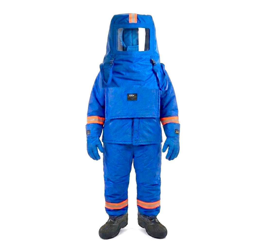 GERF® Waterproof Cryogenic Suit Safety Kit | Full-Body PPE | Scuba Hood + Certified Gloves + Carry Bag | -196°C