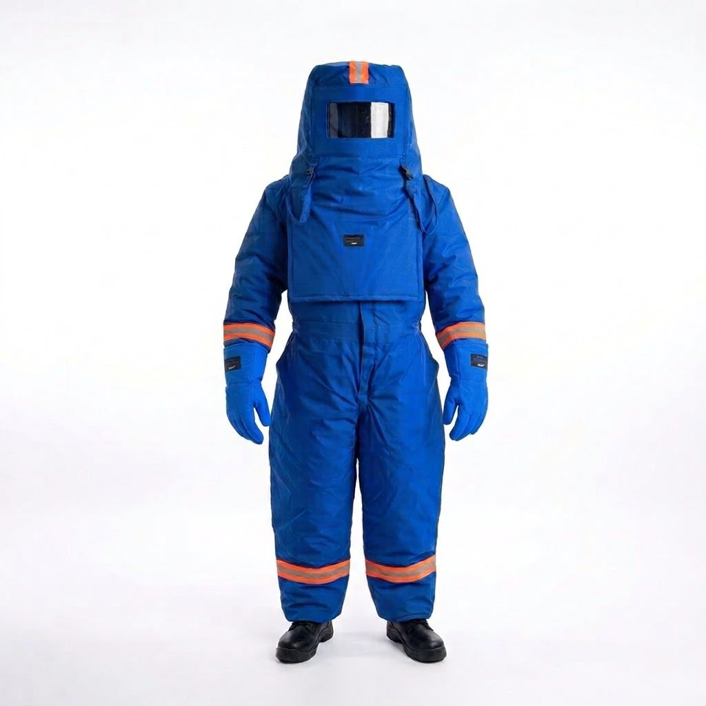 GERF® Waterproof Cryogenic Suit Safety Kit | Full-Body PPE | Scuba Hood + Certified Gloves + Boots + Carry Bag | -196°C