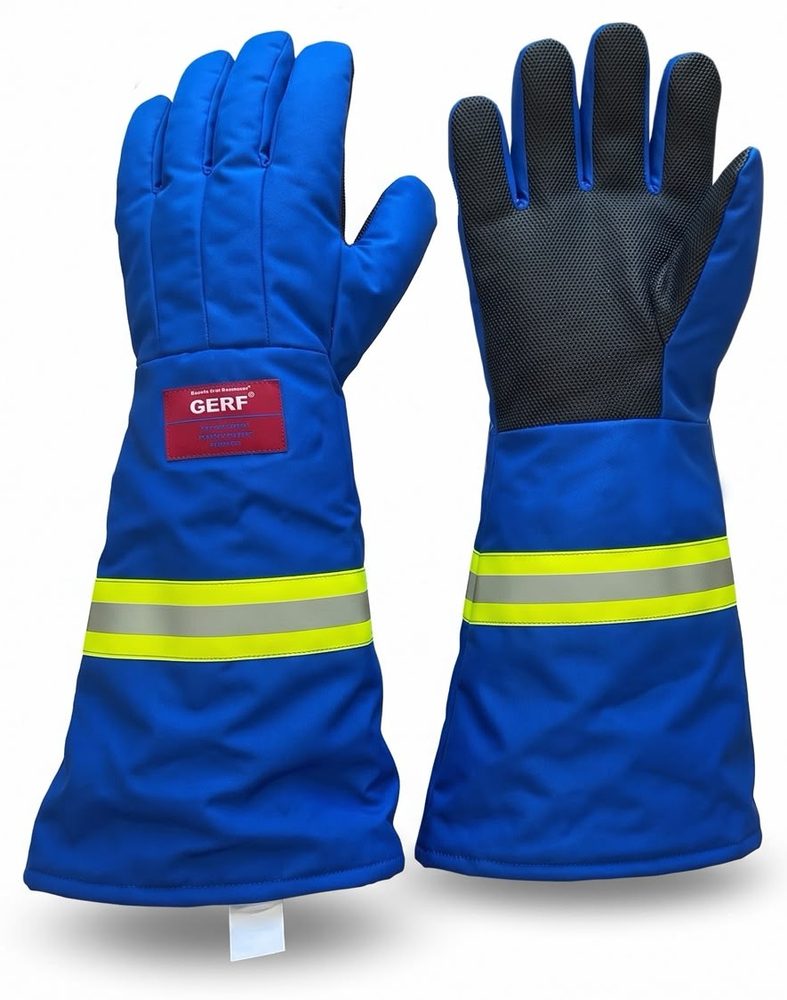 GERF® Extra Grip cryogenic gloves 2026 with yellow and silver reflective cuff band