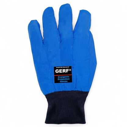 GERF® Certified Cryogenic Gloves, azules, impermeables, para protección contra temperaturas ultra bajas de hasta -196°C.