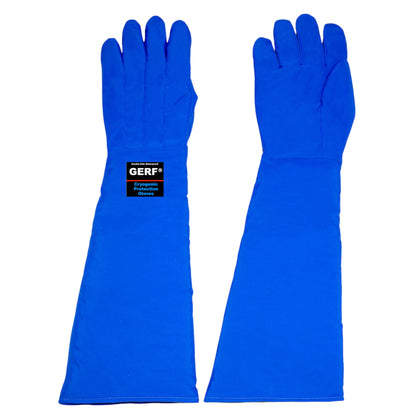 GERF® Certified Cryogenic Gloves, guantes de protección criogénica de doble cara impermeables, azules, hasta -196°C.