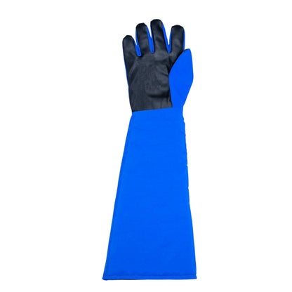 GERF® Certified Cryogenic Gloves, azules, impermeables, con palma de agarre para trabajos de nitrógeno líquido y frío extremo.