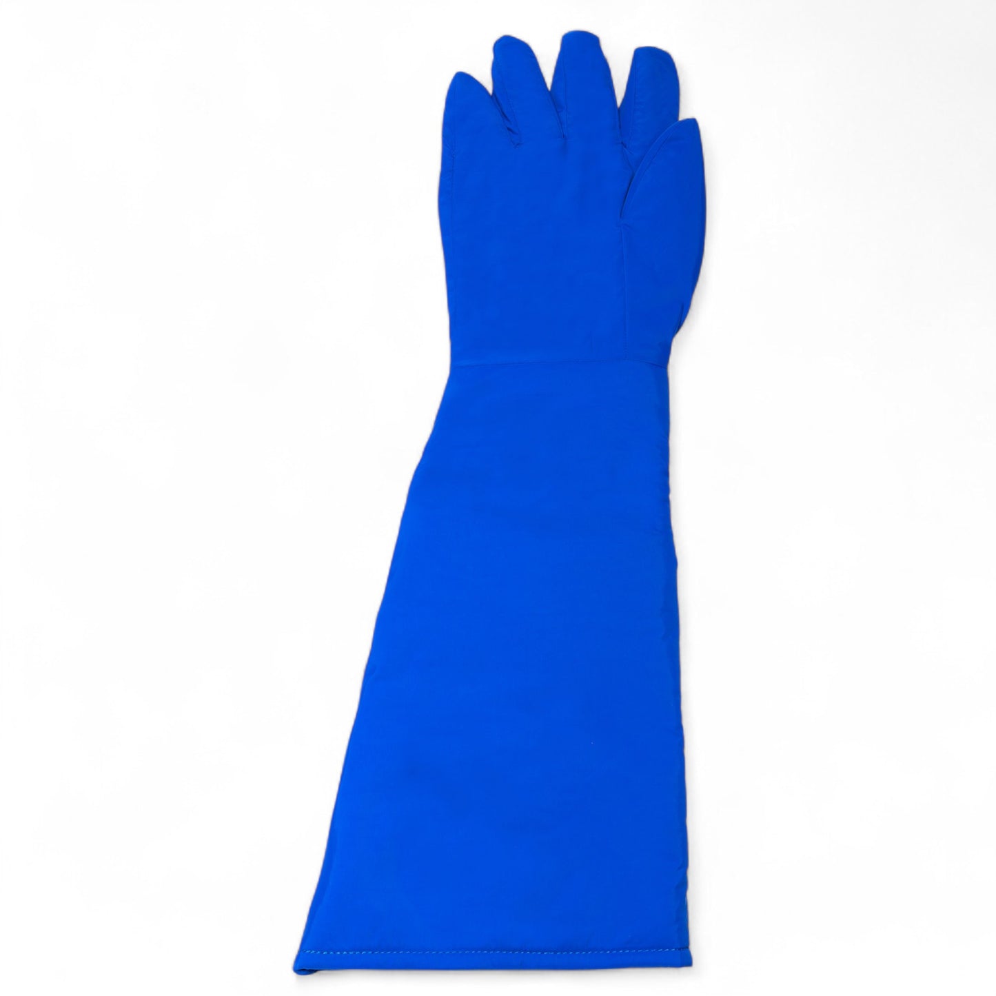 Guantes criogénicos GERF® Certified Cryogenic Gloves azules de doble impermeabilidad hasta el codo, con refuerzos en pulgar e índice para mejor agarre.