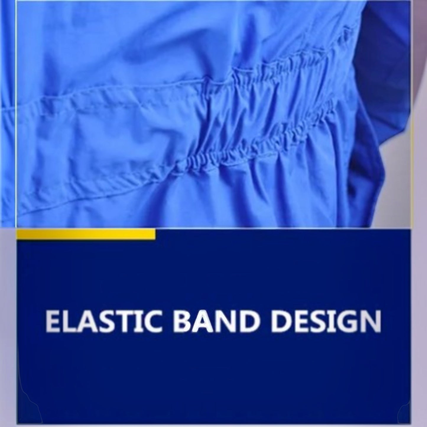 GERF® Certified Cryogenic Gloves, traje azul con banda elástica en la cintura para protección en ambientes de -170 a -196°C.