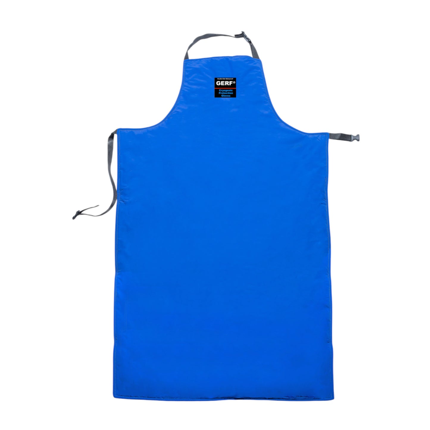 GERF® Delantal criogénico azul de doble cara impermeable para protección corporal, hasta -196°C.
