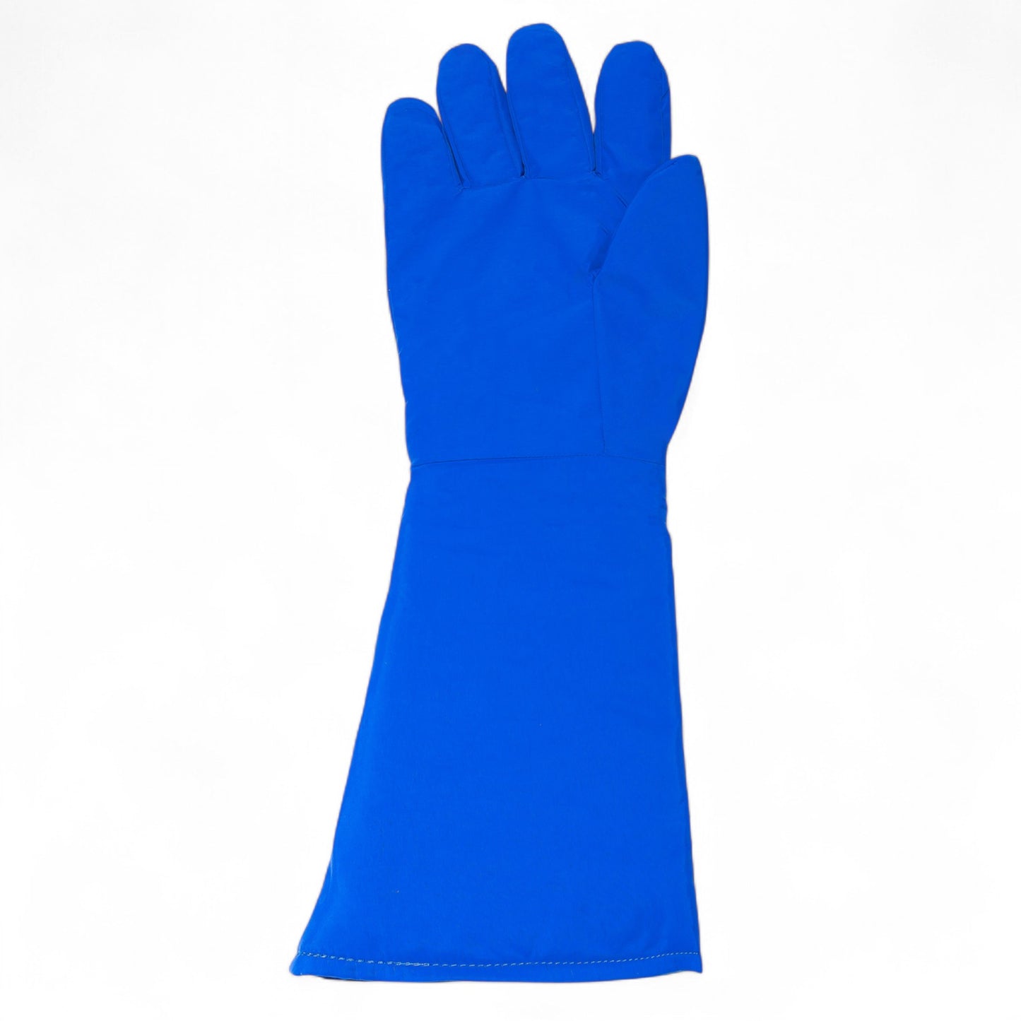Guantes criogénicos GERF® azules de manga larga, certificados para protección contra temperaturas extremas.
